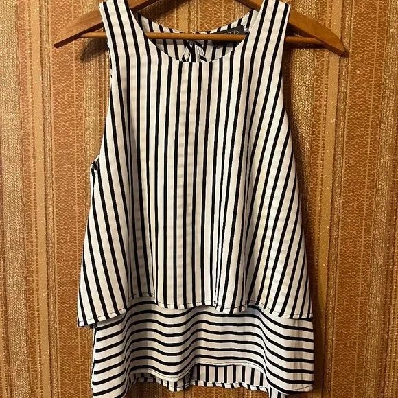 ASTR Striped Layered Tank Top - Picture 1 of 5